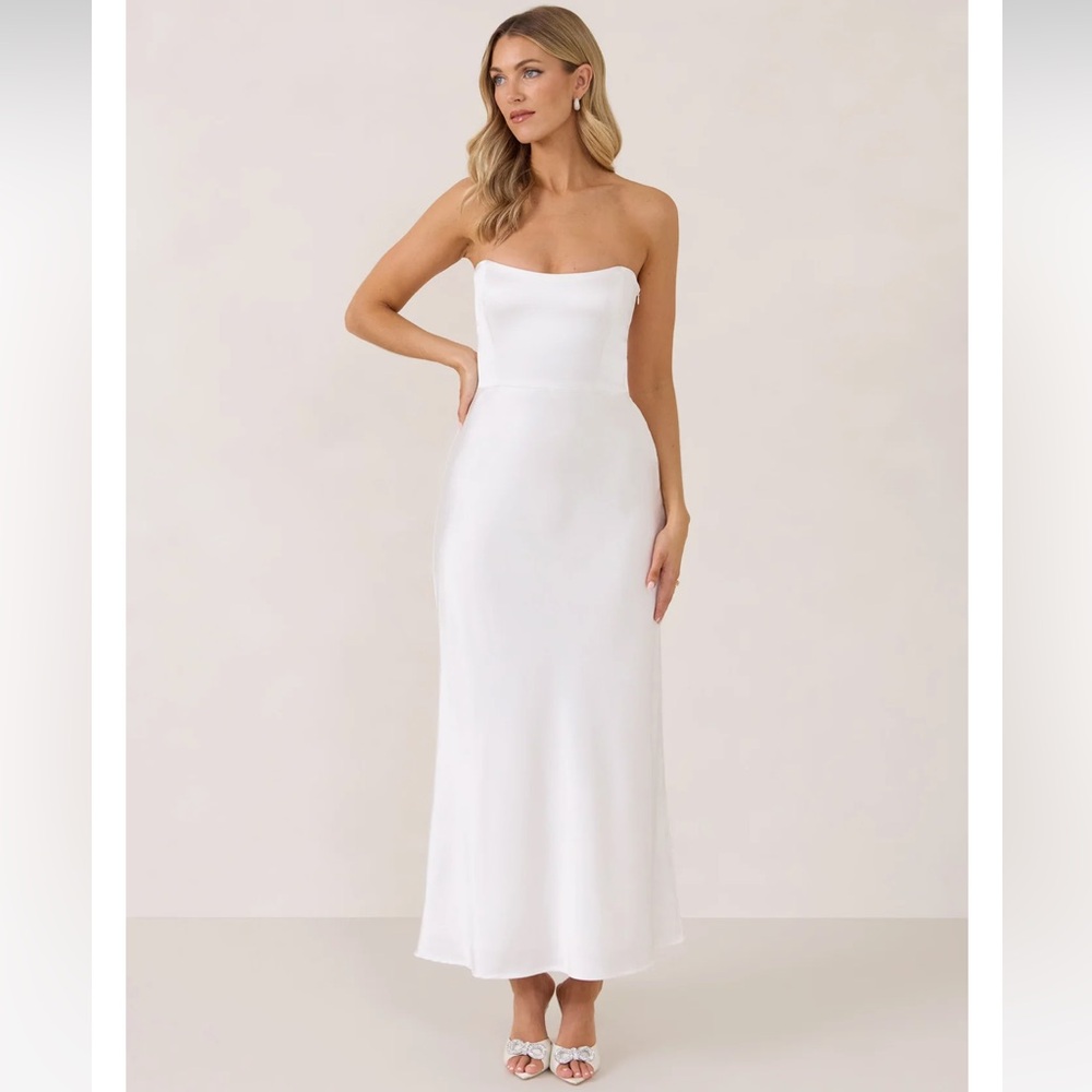 NWT Park & Fifth Brodie Dress Off White XS